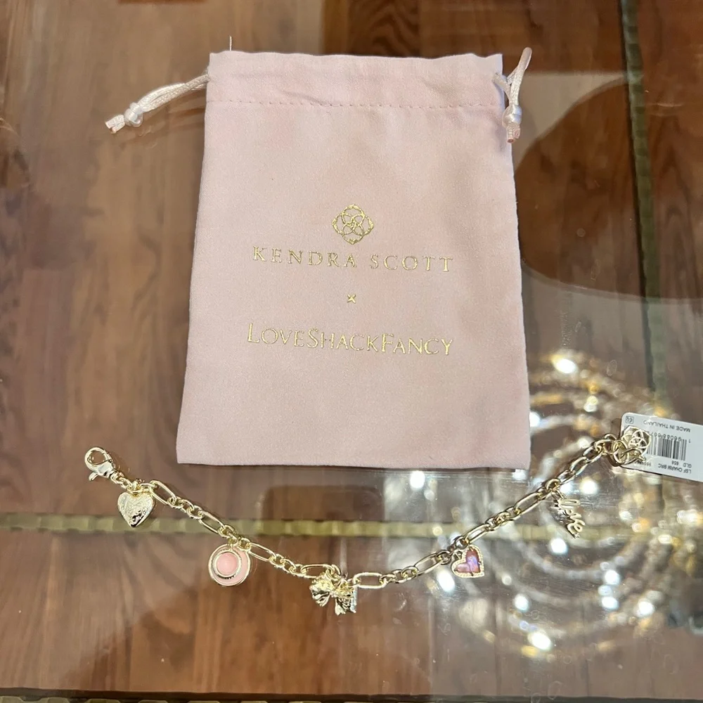 NWT Kendra Scott LoveShackFancy Charm Bracelet - Picture 6 of 6